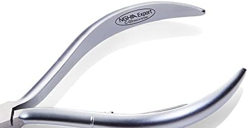 Nghia Cuticle Nipper Grey Plated C-03 (JAW 12)- Stainless Steel Manicure Essential !