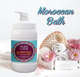 Silky Cool Moroccan Bath Whitening & Peeling Cream Scrub 2000ml – Gentle Exfoliating Cream for Radiant Skin