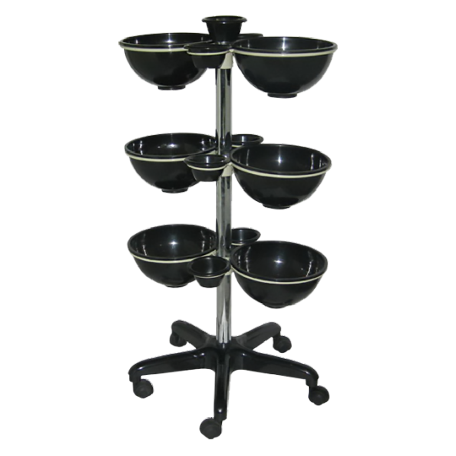 Pilot Color Trolley MA-3008 – Portable Salon Hair Coloring Station with Mixing Bowls