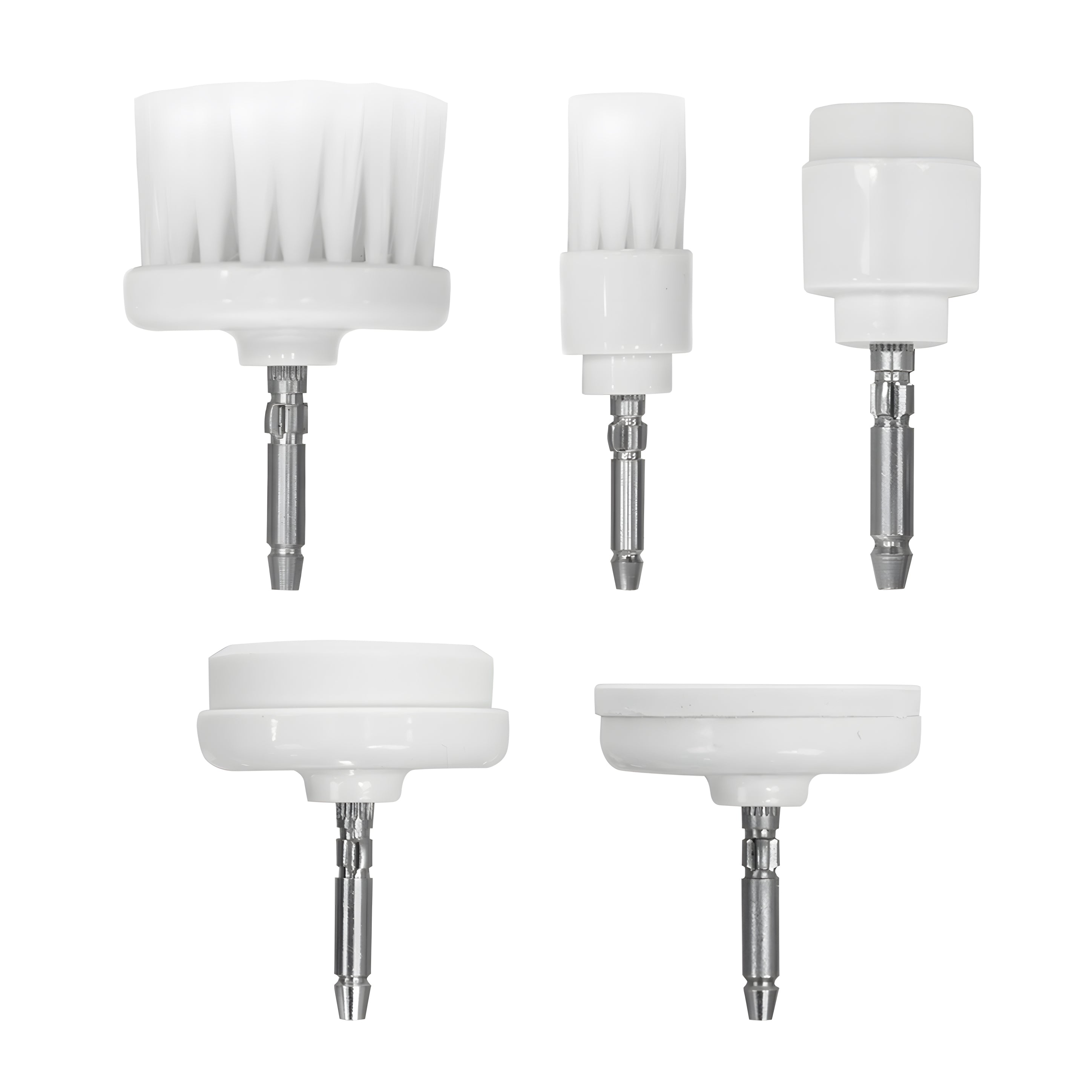 Jully France Facial Brushes 5 Pcs Set-  for Deep Cleanse & Dead Skin Removal Beauty Machine replacement heads