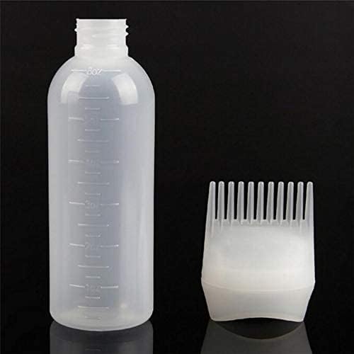 Hair Dye Applicator Bottle with Comb – A-43 Hair Coloring Brush Bottle for Salon and Home Use – Refillable, Easy Dispensing, Mess-Free Application