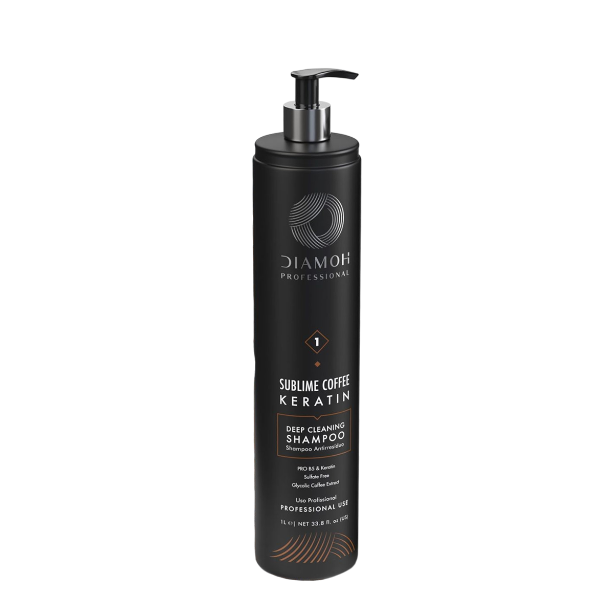 Diamoh Sublime Coffee Keratin 100ml , Brazilian Protein Hair Treatment for Thick, Frizzy, or Damaged Hair with Coffee Extract, Coconut Oil, Keratin, and Vitamin E – Salt-Free, Allergen-Free, High Shine Repair