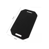 Hairdressing Foam Mirror with Double Handle - Black Handheld Lightweight Mirror