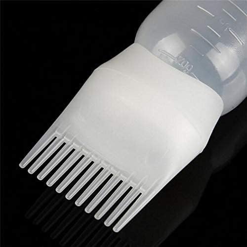 Hair Dye Applicator Bottle with Comb – A-43 Hair Coloring Brush Bottle for Salon and Home Use – Refillable, Easy Dispensing, Mess-Free Application