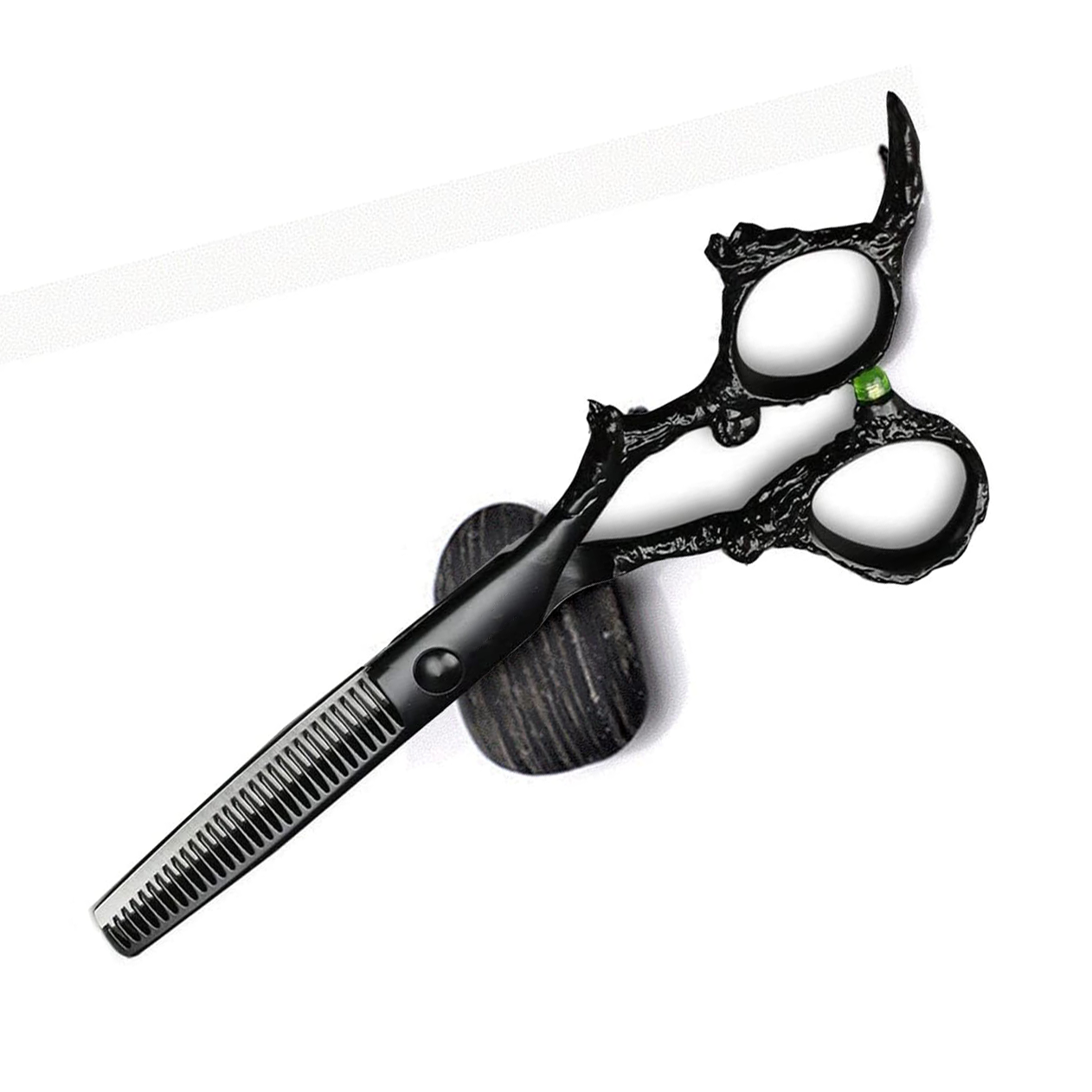 Dragon Thinning Scissor Black 6.0 – Professional Texturizing & Thinning Shears for Barbers & Stylists