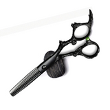 Dragon Thinning Scissor Black 6.0 – Professional Texturizing & Thinning Shears for Barbers & Stylists