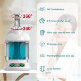 2-in-1 Hair and Facial Steamer – Portable Ion Steam Device for Deep Cleansing, Skin Hydration & Hair Moisturizing Treatment