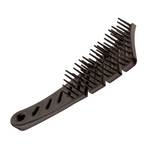 Dompel Sissi Brush 4025 – Rigid Antistatic Barber Finishing Brush for Short Hair – Professional Styling Tool – Black, Green, Pink, Purple