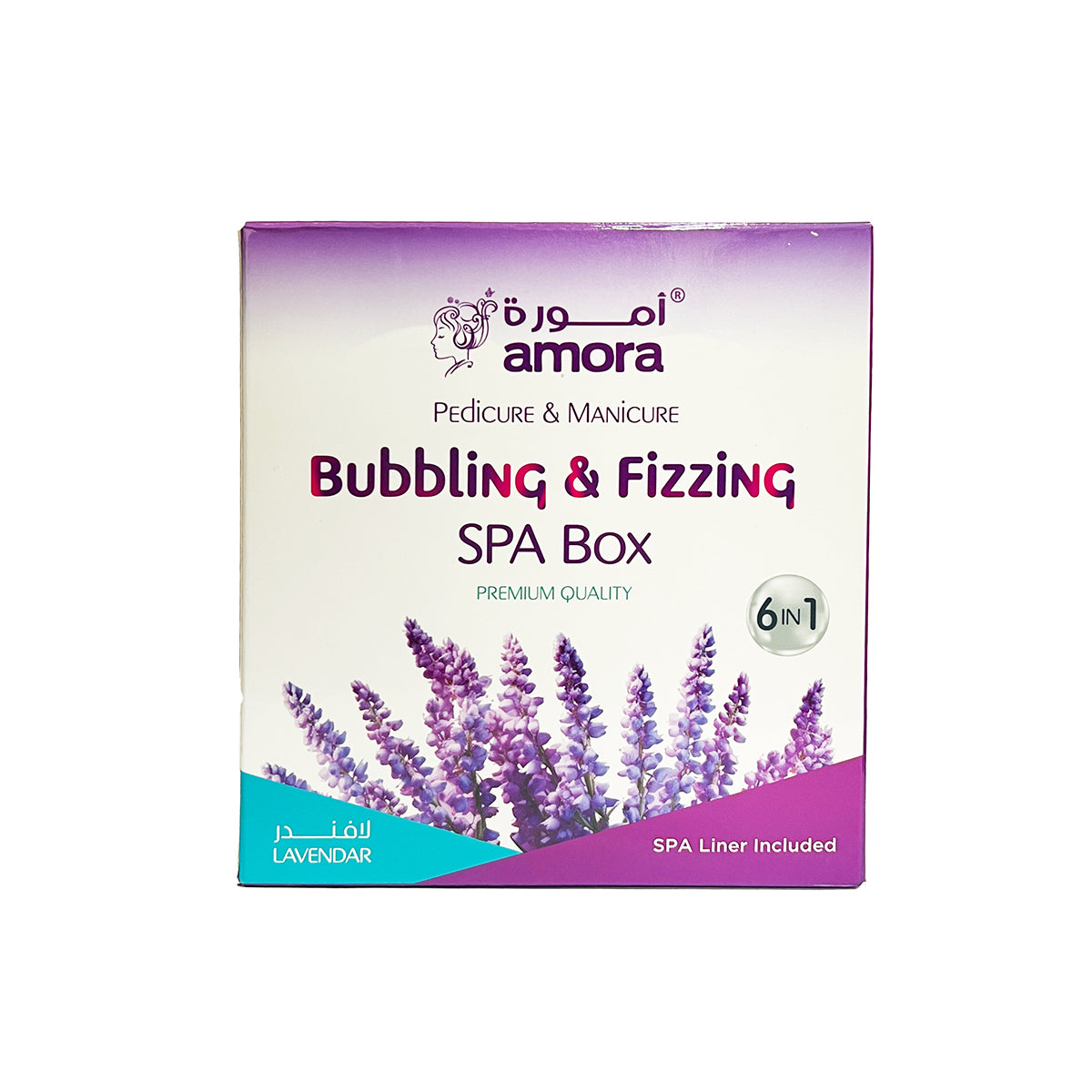 Amora Bubbling and Fizzing SPA Box 6 in 1 : Ultimate Hands and Feet Care With Unforgettable Spa Experience