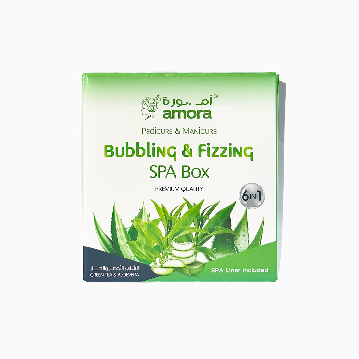 Amora Bubbling and Fizzing SPA Box 6 in 1 : Ultimate Hands and Feet Care With Unforgettable Spa Experience