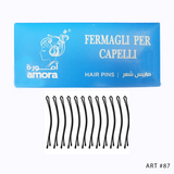 Amora Hairgrips 500g – Smile-Curved Bobby Pins with Cushion Tips for Secure Hair Styling, Professional Salon Hair Accessories