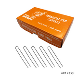Amora Hairpins 500g – Art #353,Straight U-Shaped Hairpins for Strong Hold, Ideal for Updos, Buns, Bridal Styling & Salon Use,Professional Hair Accessories