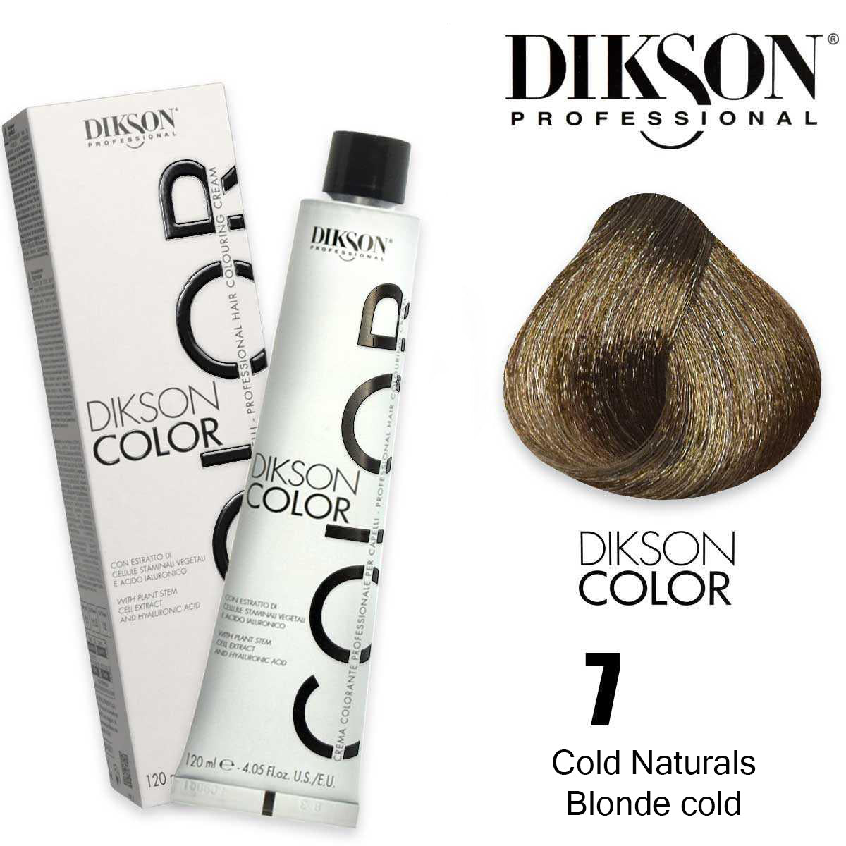 Dikson Cold Naturals Hair color 120ml - Shade 7 (Blonde Cold)