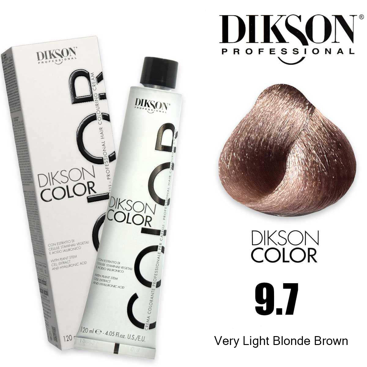 Dikson Hair color 120ml - 9.7 (Very Light Blonde Brown)