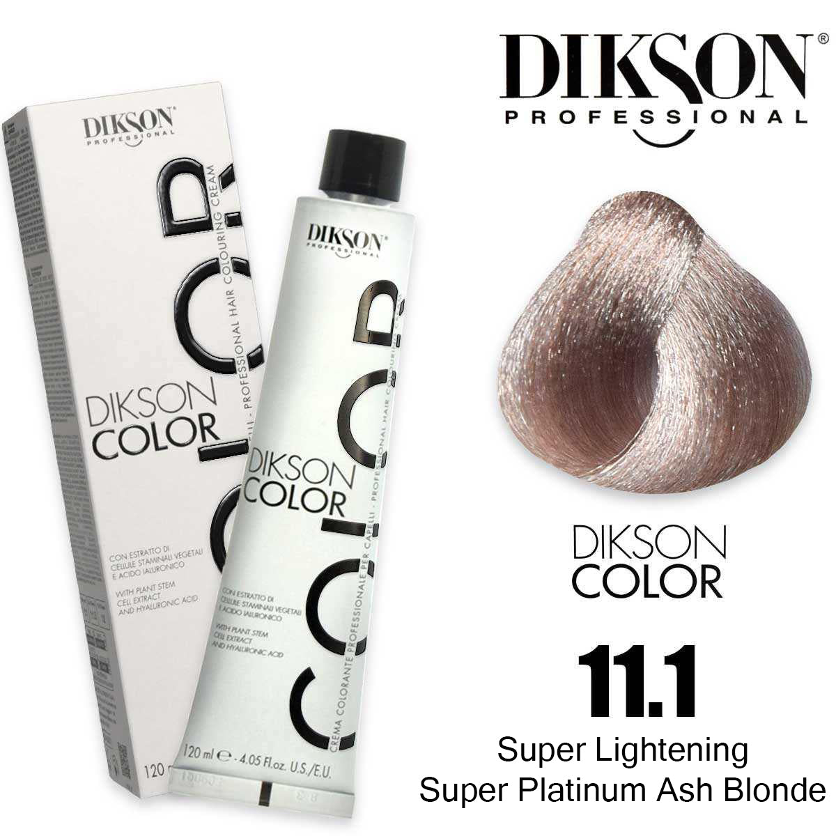 Dikson Super Lightening Hair color 120ml – Shade 11.1 (Super Platinum Ash Blonde)