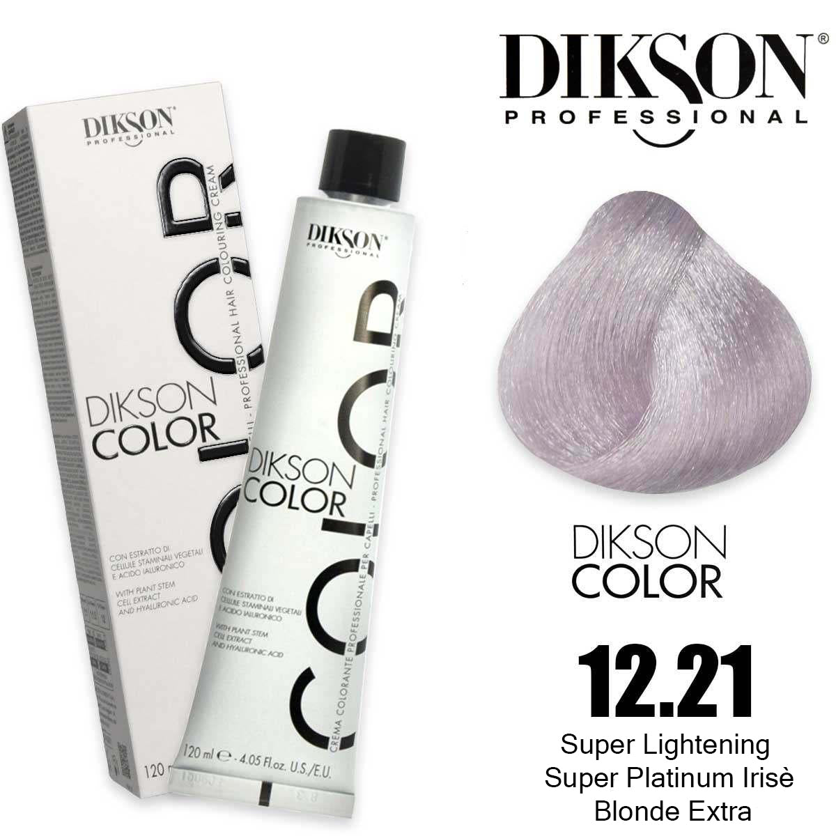 Dikson Super Lightening Hair color 120ml – Shade 12.21 (Super Platinum Irisè Blonde Extra)