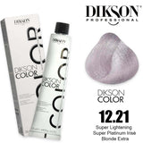 Dikson Super Lightening Hair color 120ml – Shade 12.21 (Super Platinum Irisè Blonde Extra)