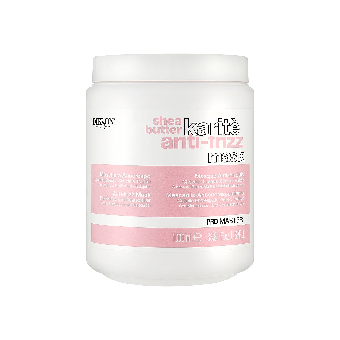Dikson Pro Master  Anti Frizz Hair Mask 1000ml - Intensive Nourishment for Smooth, Frizz-Free Hair