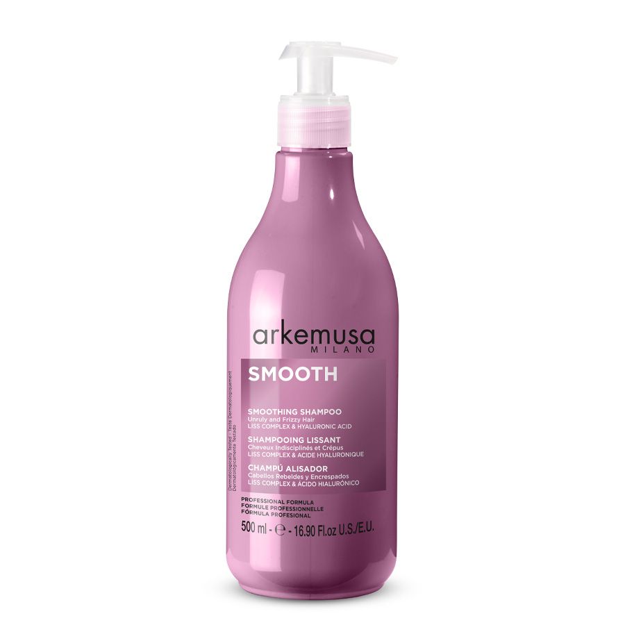 Arkemusa Smoothing  Shampoo - 500 ml  : Enhances Silkiness & Protects Against Heat
