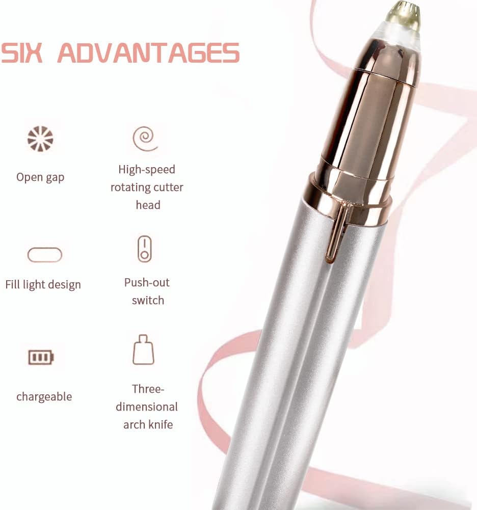 Mini Eyebrown machine USB :Precision Grooming with High-Speed Cutter and Fill Light