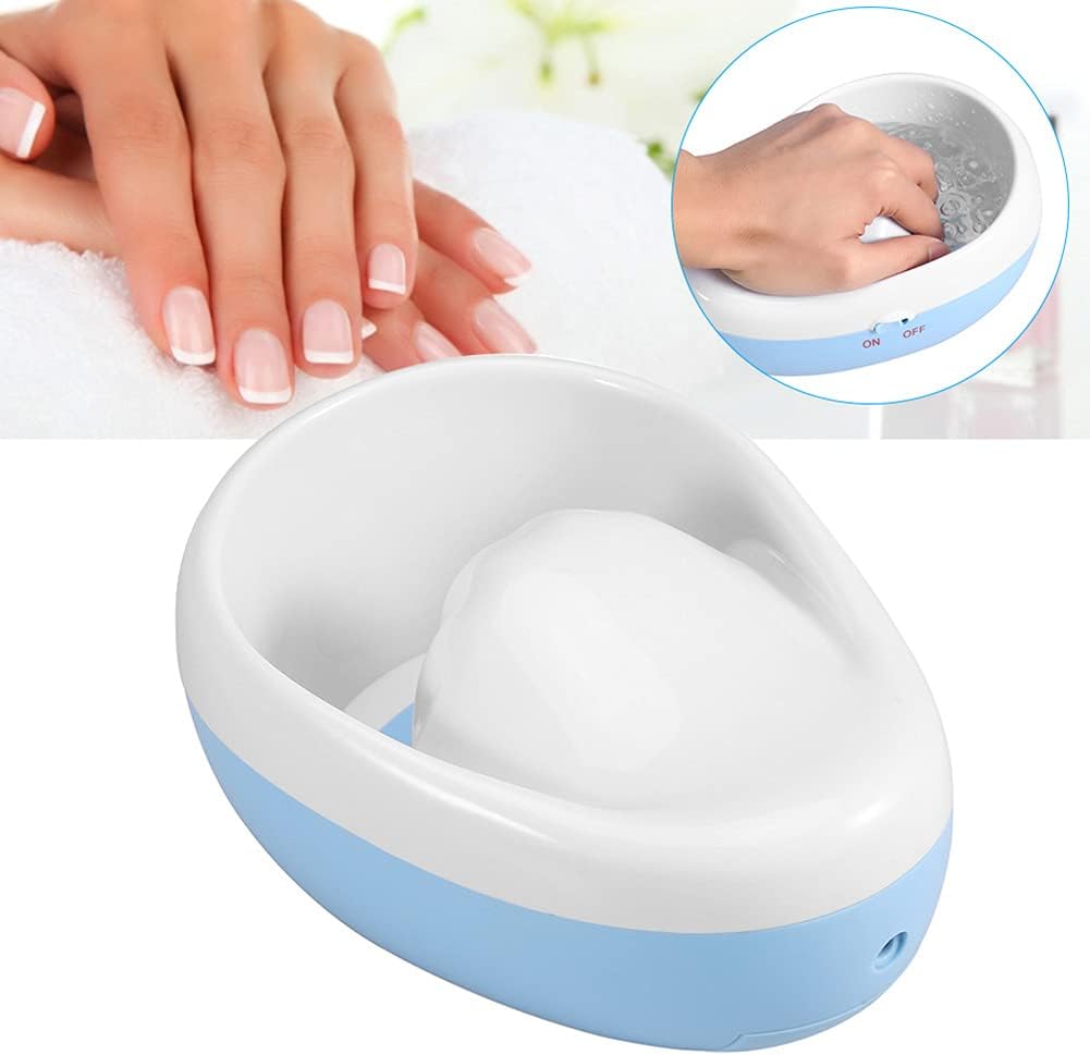 Nail Spa Bubble PZ-203 Electric Nail Soaking Bowl with Vibration Massage Cuticle Softener & Hand Spa for Manicure Prep