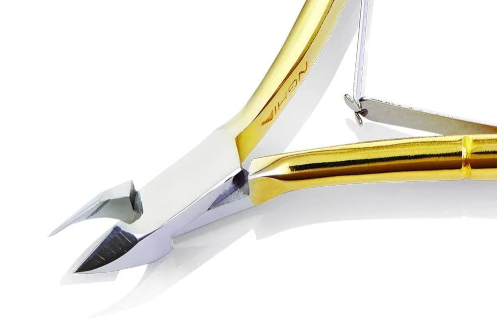 Nghia Gold Plated Nail Nipper N-118 (Double Spring)