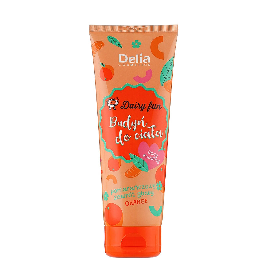 Delia Body Pudding Moisturizing Body Cream 250g - Orange