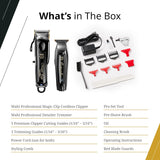 WAHL Barber Cordless Combo (Magic Clip & Detailer ) Black