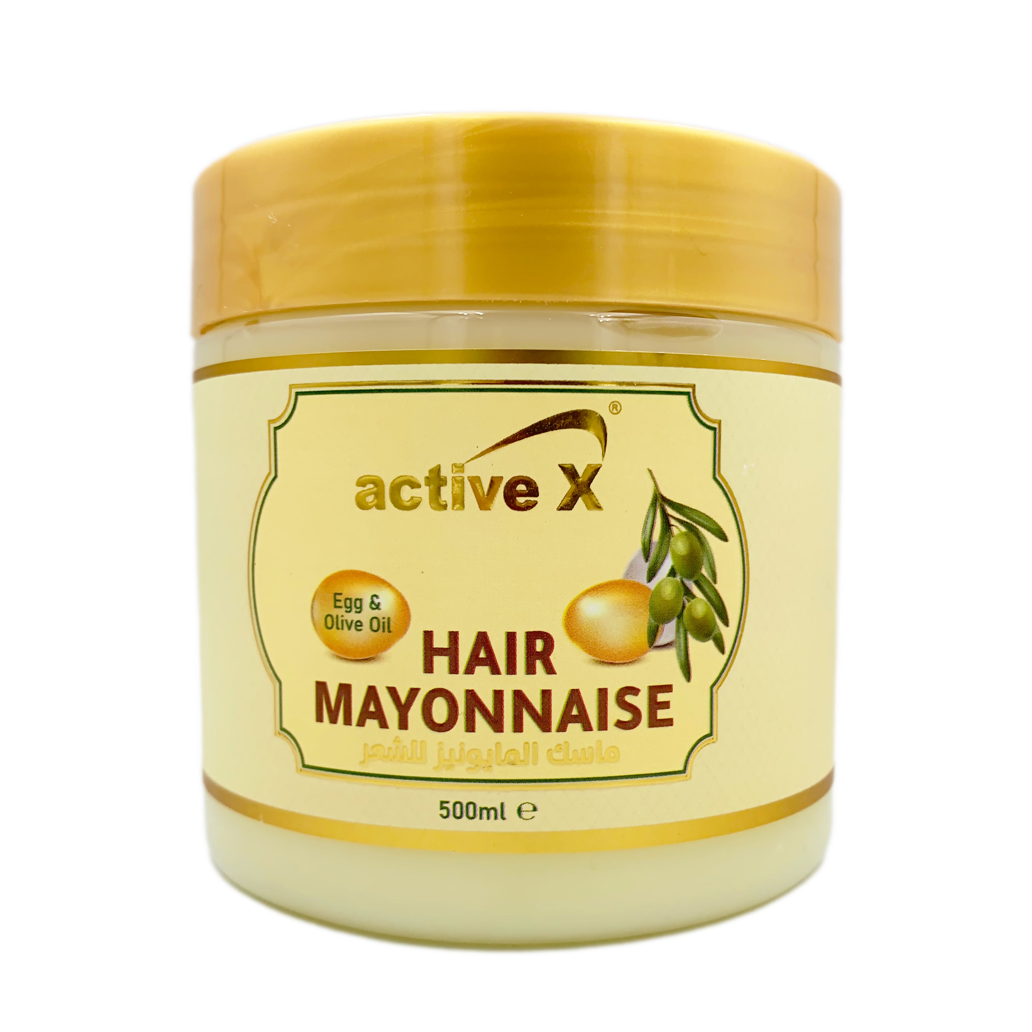 ActiveX Hair Mayonnaise With Egg & Olive Oil Extract  1000 ml -  Rich Hair Mask for Healthier, Shinier, and Softer Hair