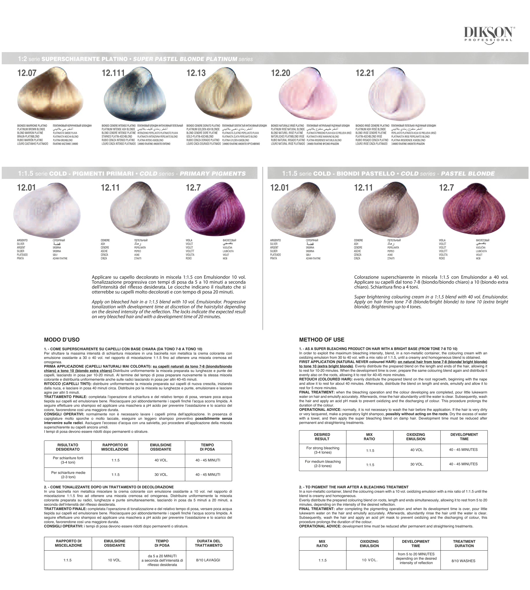 Dikson Color Chart - Discover Your Perfect Shade