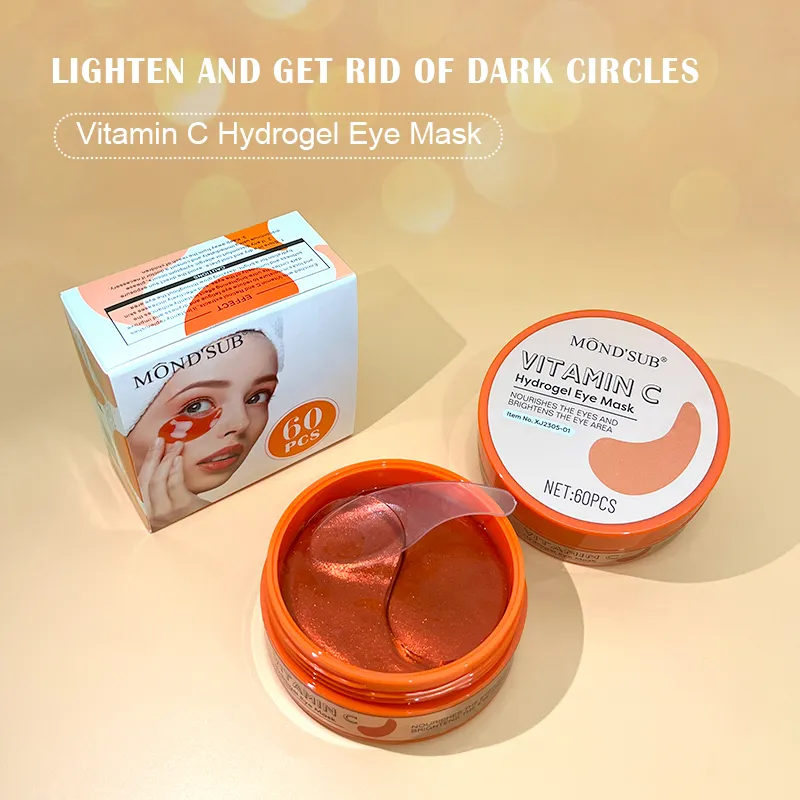 Mondsub Hydrogel Eye Mask 60 Pcs , Hydrating, Brightening, and Rejuvenating Eye Care in Four Essences Aloe Vera, Lavender, Vitamin C, and Nicotinamide