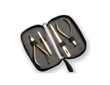 Nghia Gold Plated Gift Set (MD-32) 4-IN -1 manicure set Cuticle Nipper, Nail Nipper, Nail file & Tweezer