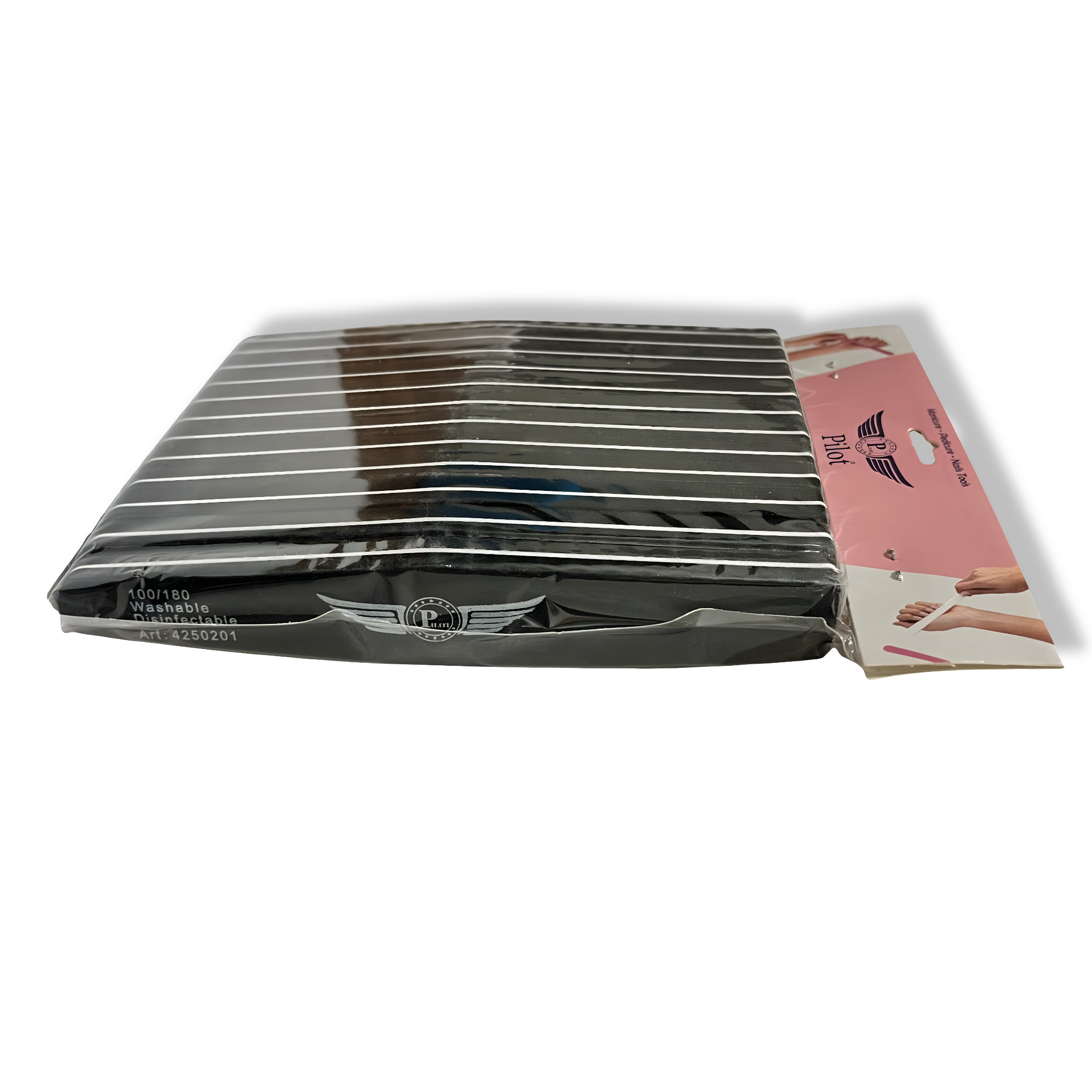 Pilot 12 Pcs Pack Nail Buffer S7BK - M 100/180 - (Black) PNB-201