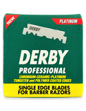 DERBY PROFESSIONAL SINGLE EDGE PLATINUM 100 BLADES (GREEN)