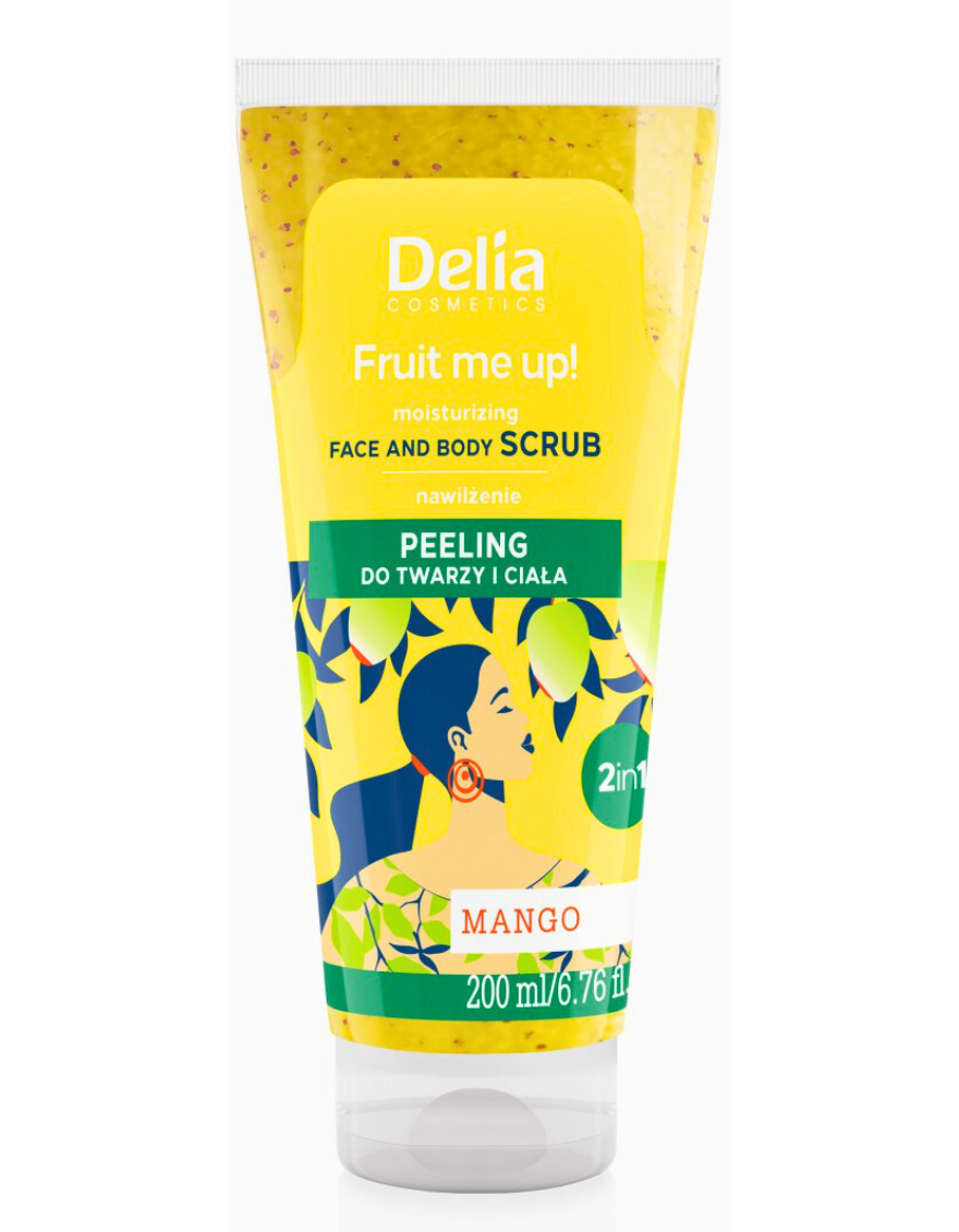 Buy Delia Fruit Me Up 2-in-1 Face and Body Scrub 200ml Mango | UAE