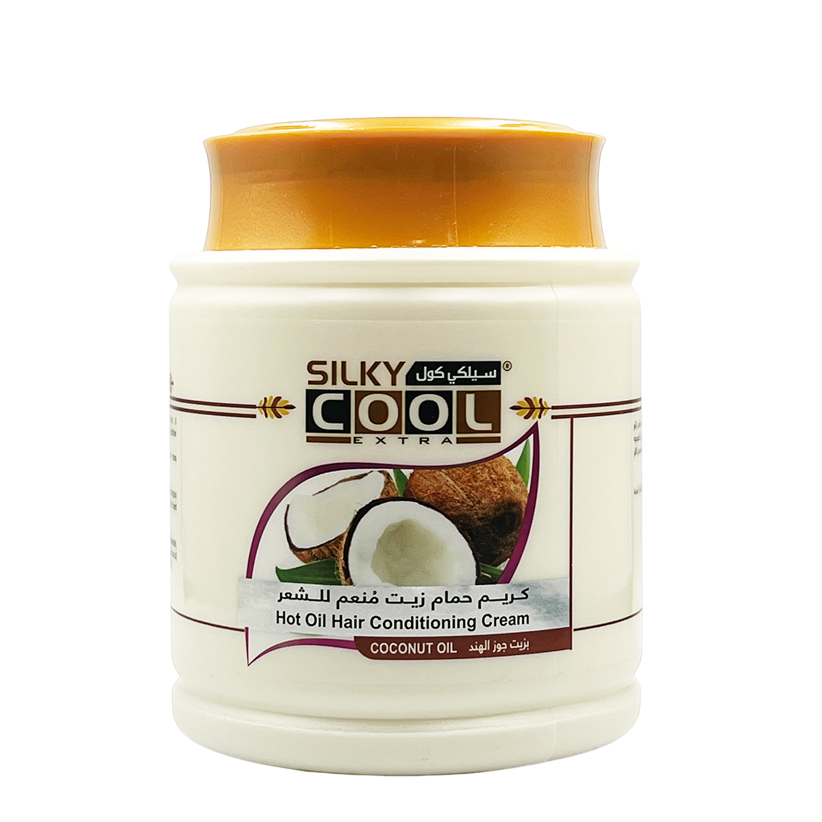 Silky Cool Hot Oil 1000 Ml - Coconut Deep Conditioning Hair Treatment for Dry, Frizzy & Damaged Hair