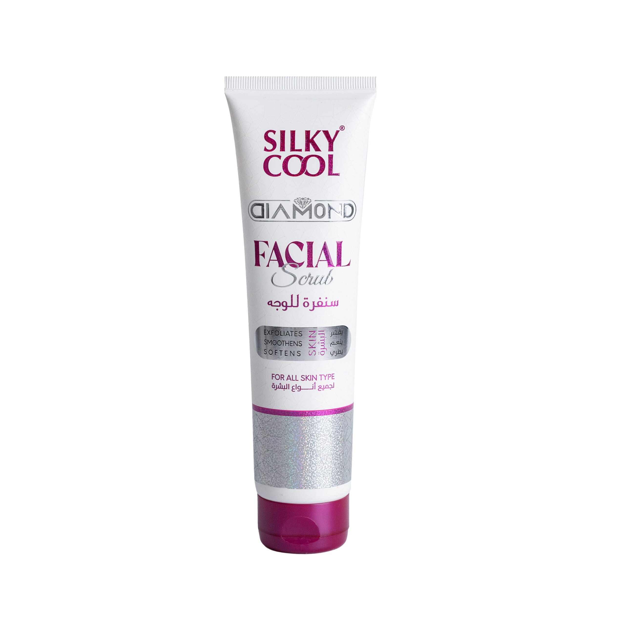 Silky Cool Diamond Facial Line –  Skincare for Radiant, Refined Skin - Cleanser, Scrub, Toner, Massage Cream & Mask (Each Sold Separately)