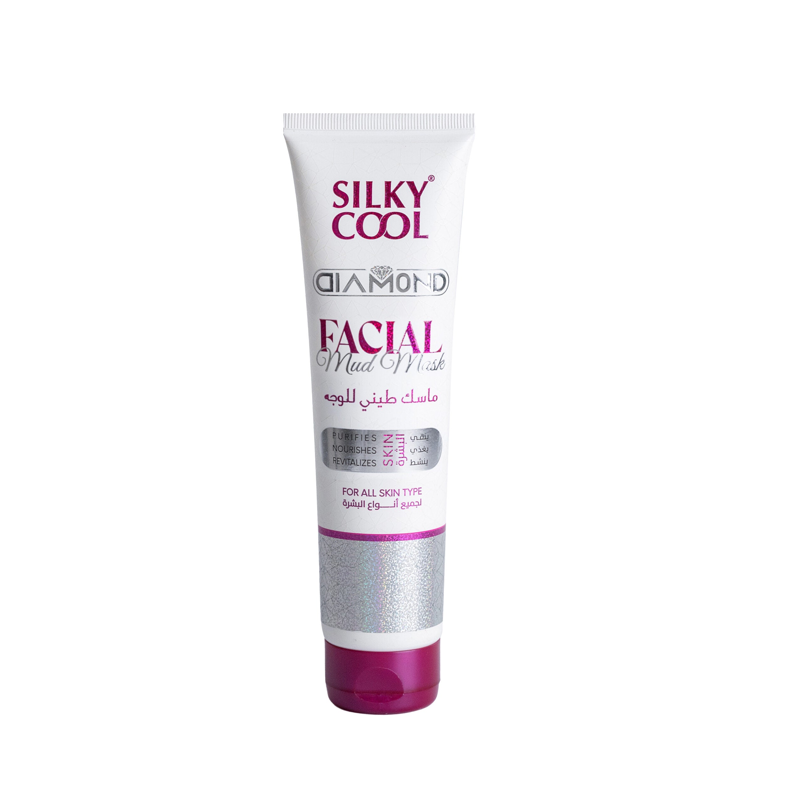 Silky Cool Diamond Facial Line –  Skincare for Radiant, Refined Skin - Cleanser, Scrub, Toner, Massage Cream & Mask (Each Sold Separately)