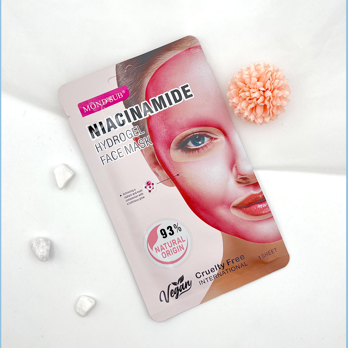 MOND'SUB Hydrogel Face Masks 28g Hydrating, Brightening, and Nourishing Masks for Glowing Skin