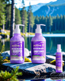 Activex Rosemary Hair Care Set – Oil, Shampoo & Conditioner for Hair Growth, Frizz Control, and Scalp Nourishment