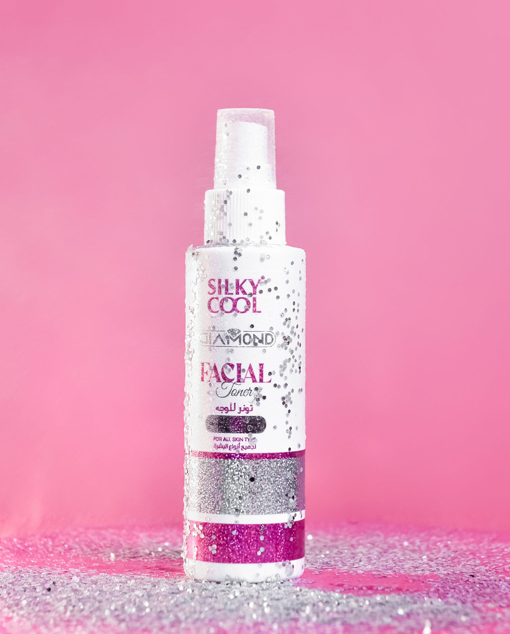 Silky Cool Diamond Facial Line –  Skincare for Radiant, Refined Skin - Cleanser, Scrub, Toner, Massage Cream & Mask (Each Sold Separately)