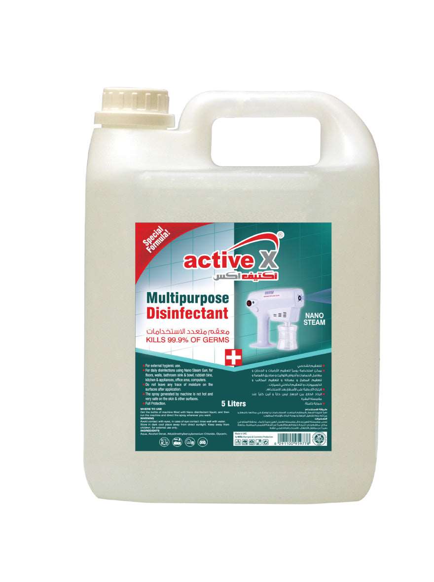 ActiveX Multipurpose Disinfectant 5 Litre for Steam Gun | Powerful Cleaning Solution