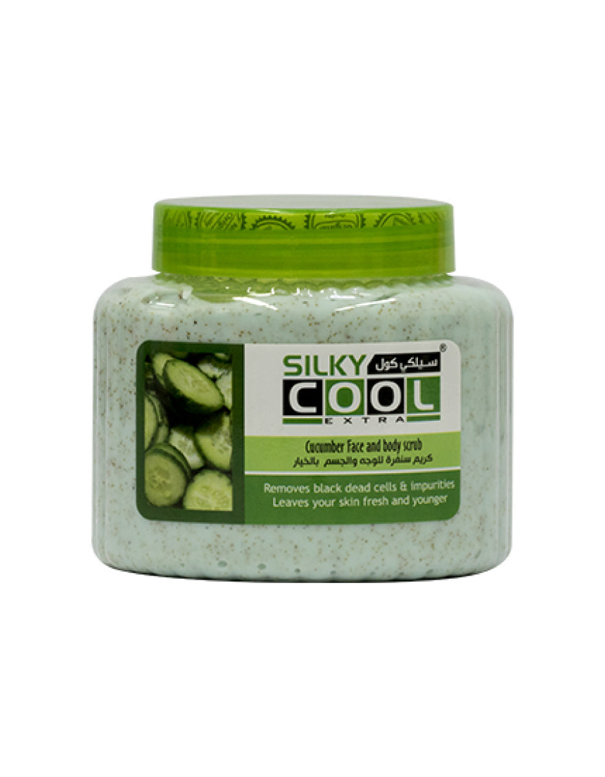 Silky Cool Face & Body Scrub 500 Ml - Cucumber