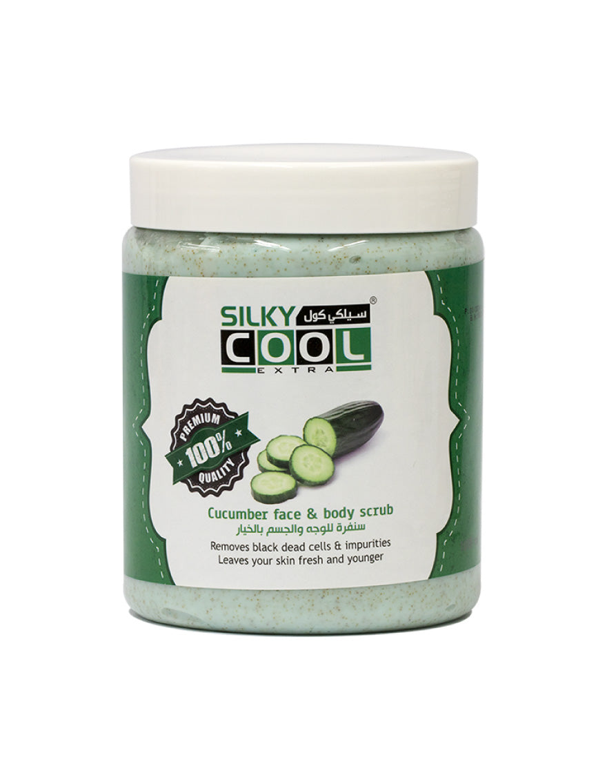 Silky Cool Face & Body Scrub 1000 Ml - Cucumber