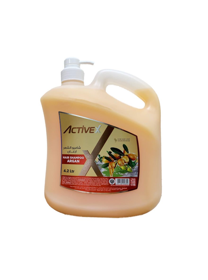 ActiveX Hair Shampoo 4.2 Litre - Argan | Moisturizing and Repairing Hair Care Solution