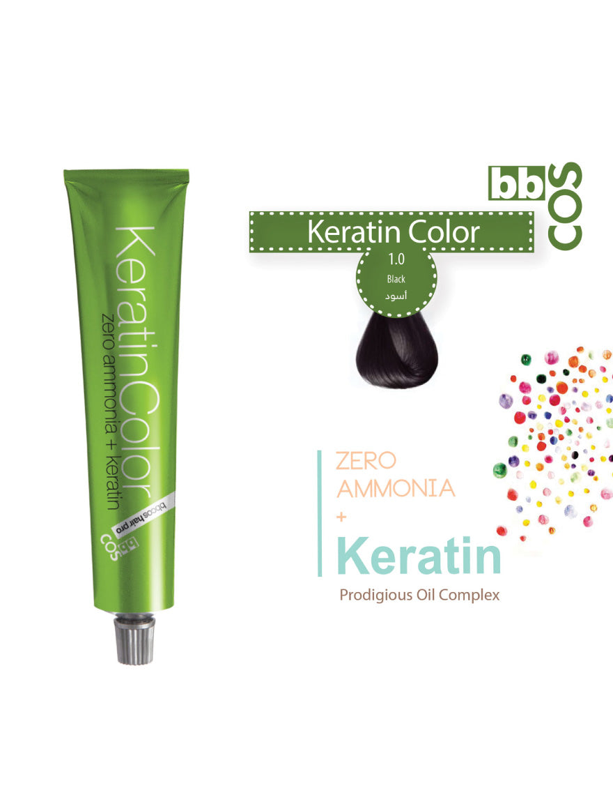 Keratin Hair Color 100 ml 1.0