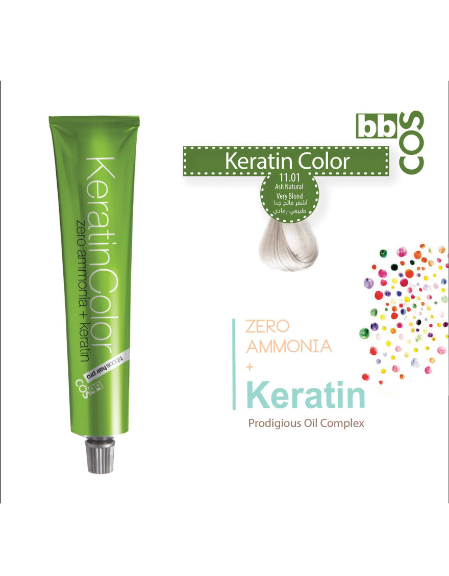 Keratin Hair Color 100 ml 11.01