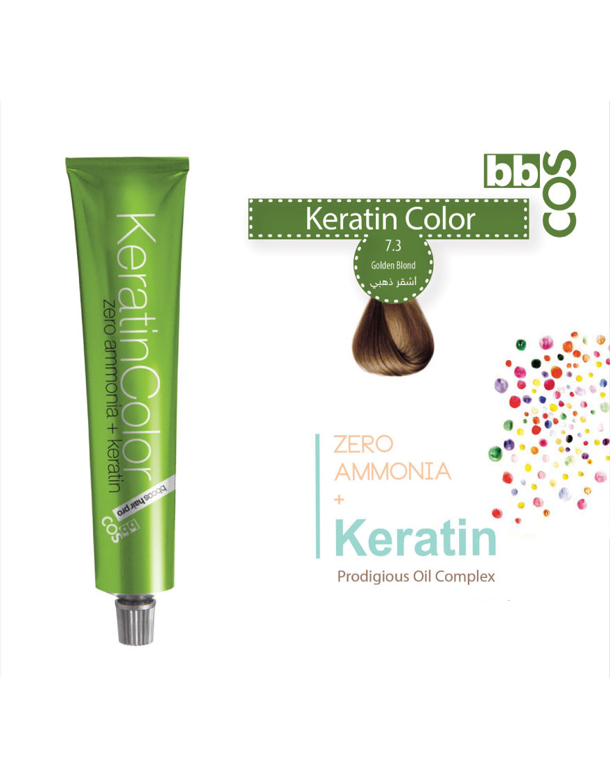 Keratin Hair Color 100 ml 7.3