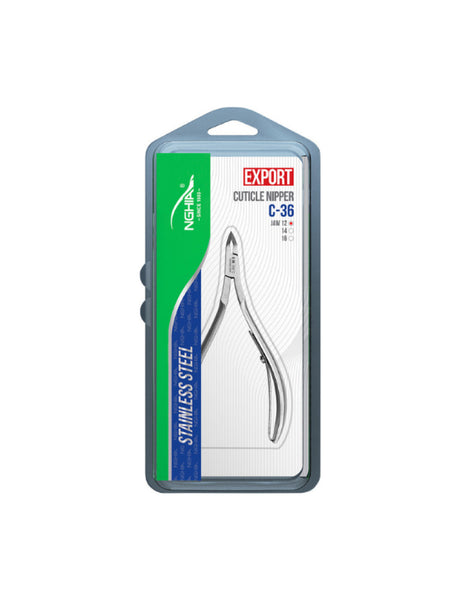 Nghia Cuticle Nipper Grey Plated C-36 (JAW 12) – Milia Cosmetics