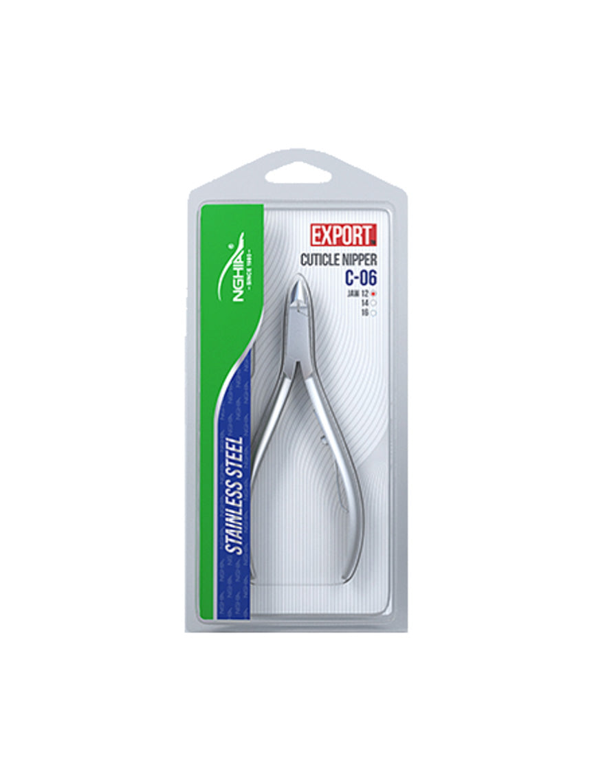 Nghia Cuticle Nipper Grey Plated C-06 (JAW 12)